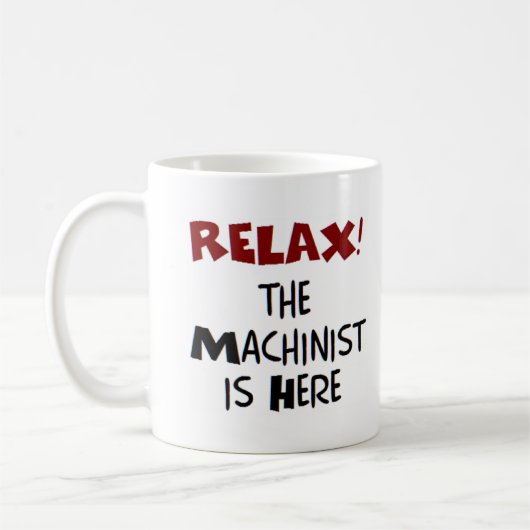 機械工はここにいる コーヒーマグカップ (左)