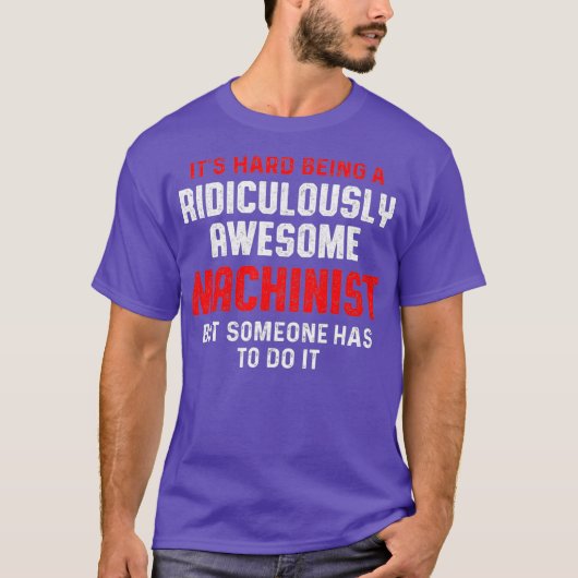 機械工は、オペレータの機械加工を行う必要があります Tシャツ (正面)