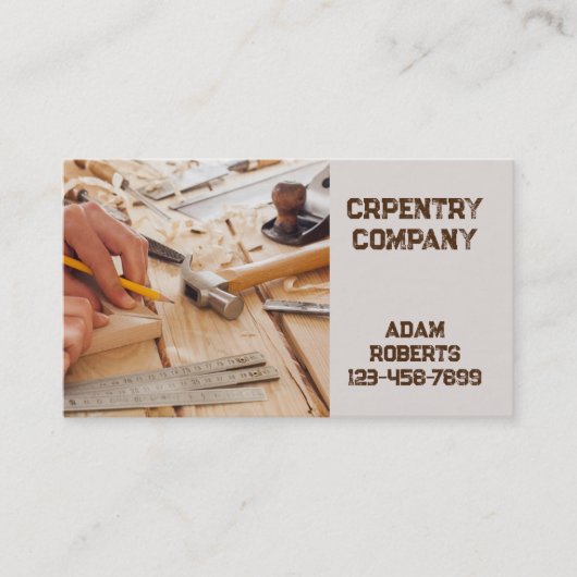 機械工具建築大工 名刺 (正面)