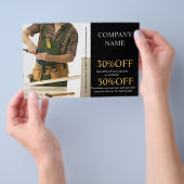 機械工具 建設 大工 大工 チラシ (ハンドル)