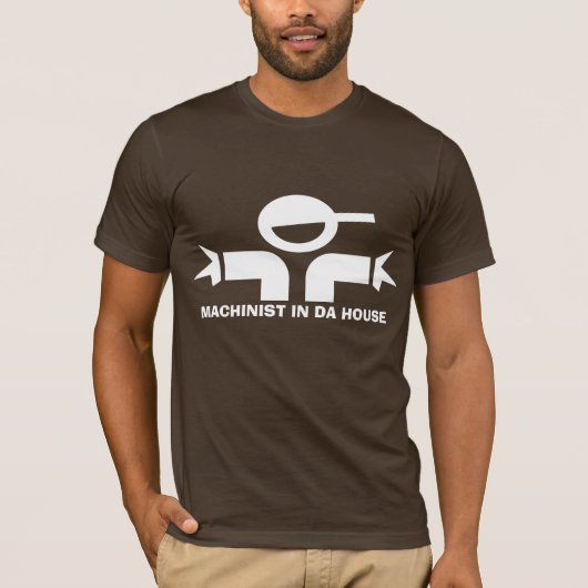 機械工向けの面白い引用Tシャツ Tシャツ (正面)