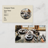 機械工場のギアそしてレンチ 名刺 (正面/裏面)