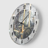 機械工場の大きい旋盤 ラージ壁時計 (傾斜)