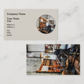 機械工場の小型旋盤 名刺 (正面/裏面)