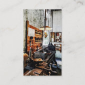 機械工場の小型旋盤 名刺 (裏面)