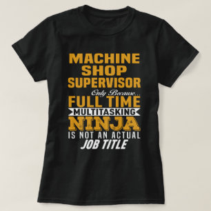 機械工場の管理者 Tシャツ