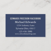 機械工場 名刺 (裏面)