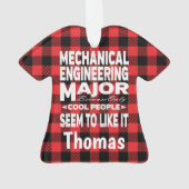 機械工士大学専攻ののみカッコいいの人 オーナメント (裏面)