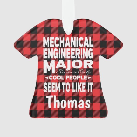 機械工士大学専攻ののみカッコいいの人 オーナメント (裏面)