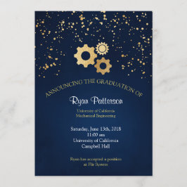 機械工学卒業のお知らせ 招待状