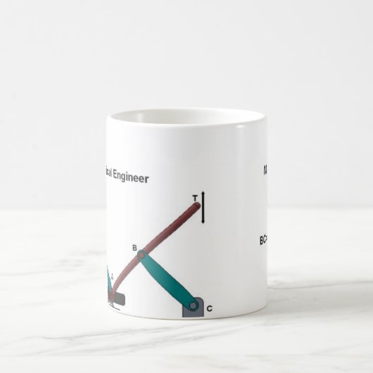 機械工学者のマグ コーヒーマグカップ (中央)