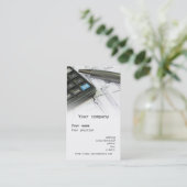 "機械工学者"の名刺 名刺 (スタンド正面)