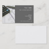 "機械工学者"の名刺 名刺 (正面/裏面)