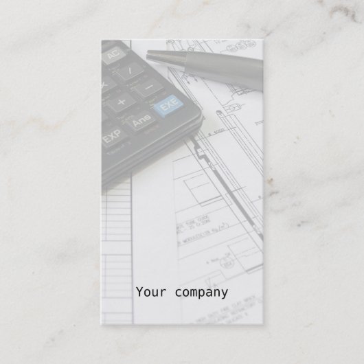 "機械工学者"の名刺 名刺 (正面)