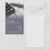 "機械工学者"の名刺 名刺 (正面/裏面)