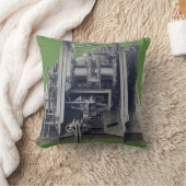 機械工業ギアエンジニアリングヴィンテージ クッション (ブランケット)