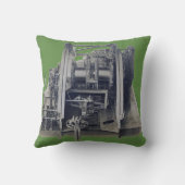 機械工業ギアエンジニアリングヴィンテージ クッション (裏面)