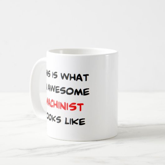 機械工素晴らし コーヒーマグカップ (正面左)