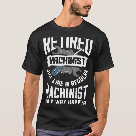 機械工退職した師 – おもしろい Retirement Machinists Gi Tシャツ (正面)