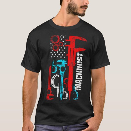 機械工 マシーンオペレーター 機械加工 52 Tシャツ (正面)