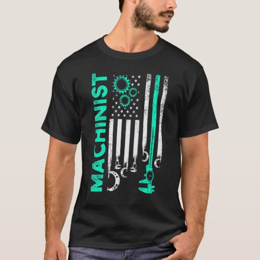 機械工 マシーンオペレーター 機械加工 63 Tシャツ (正面)