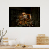 機械工 – ミラーで ポスター (キッチン)