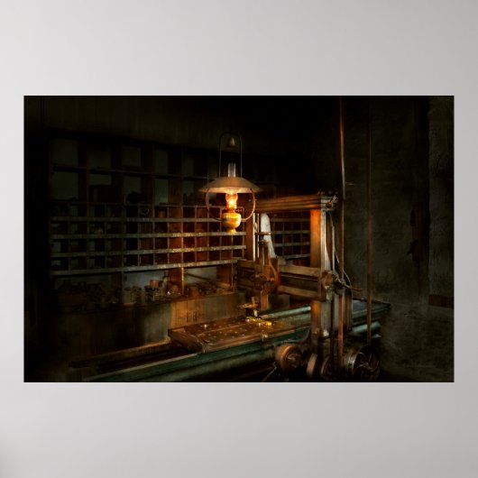 機械工 – ミラーで ポスター (正面)