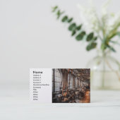 機械工-十分に作用の機械工場 名刺 (スタンド正面)