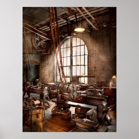 機械工 – 大きな道具が好き ポスター (正面)