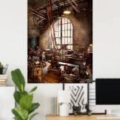 機械工 – 大きな道具が好き ポスター (ホームオフィス)