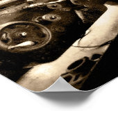 機械工 – 安全第一 ポスター (角)