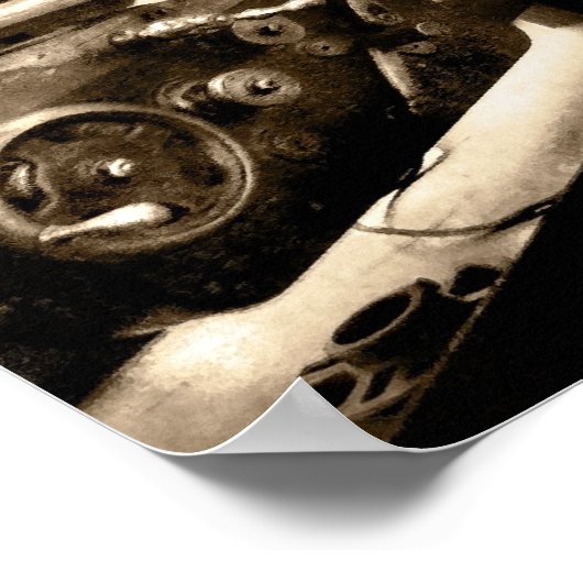 機械工 – 安全第一 ポスター (角)