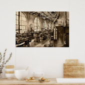 機械工 – 安全第一 ポスター (キッチン)