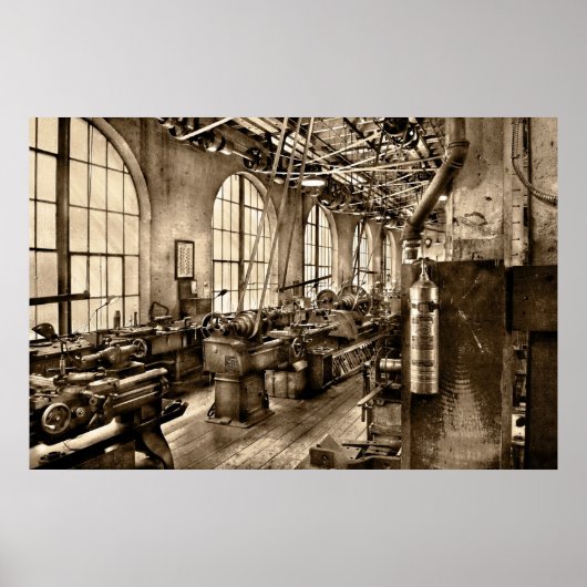 機械工 – 安全第一 ポスター (正面)