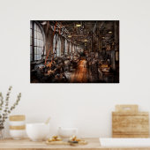 機械工 – 完全に機能する機械工場 ポスター (キッチン)