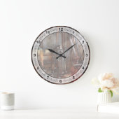 機械工 – 工モダン場 ラージ壁時計 (ホーム)