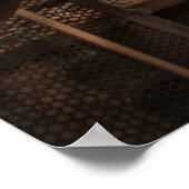 機械工 – 旋盤が満室の部屋 ポスター (角)