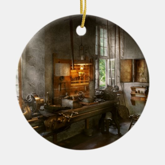 機械工-旋盤 セラミックオーナメント (正面)