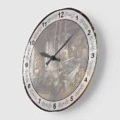 機械工-旋盤-長い旋盤 ラージ壁時計 (傾斜)