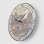 機械工-標準的な方法1915年 ラージ壁時計 (傾斜)