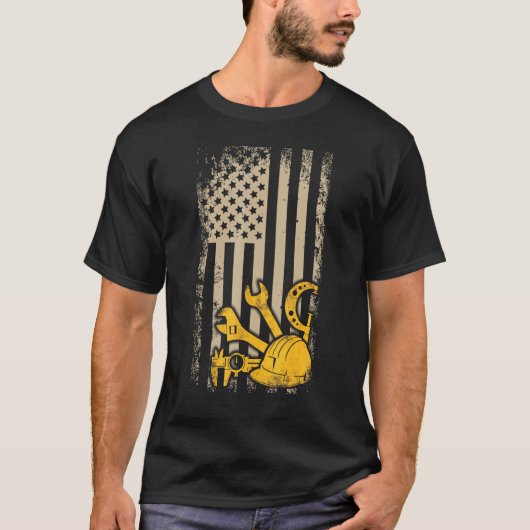 機械工 機械オペレーター 機械加工 16 Tシャツ (正面)
