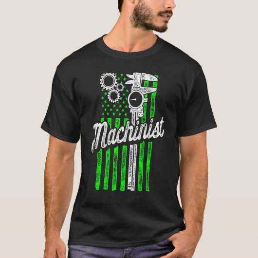 機械工 機械オペレーター 機械加工 89 Tシャツ (正面)