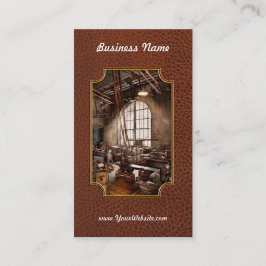 機械工-私は大きい用具を好みます 名刺 (正面)