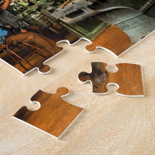 機械工 – 訓練 – 機械工スクール1899 ジグソーパズル (側面)