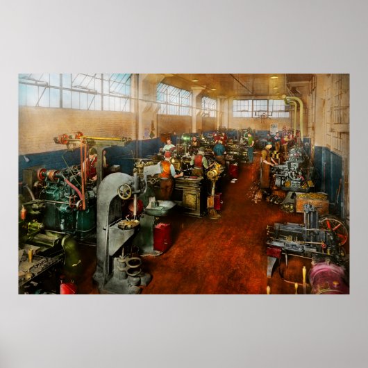 機械工 – 1918年のトレーニングにおける機械工 ポスター (正面)