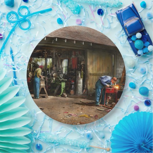 機械工 – Backyard Machinists 1942 ペーパープレート (パーティー)