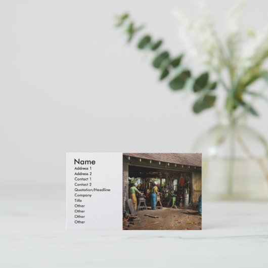 機械工 – Backyard Machinists 1942 名刺 (スタンド正面)