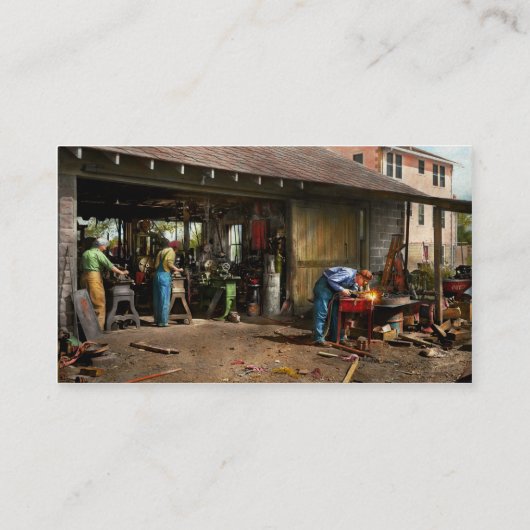 機械工 – Backyard Machinists 1942 名刺 (裏面)