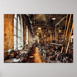 機械工 – Machine Shop Circa 1900年代 ポスター