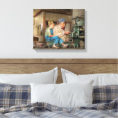 機械師 – おじいちゃんの時間を過ごす1921 キャンバスプリント (インサイチュ (寝室))